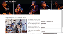 Desktop Screenshot of mikeballmusic.com